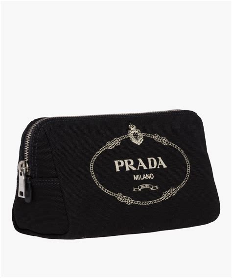 prada make up pouch|prada fabric cosmetic pouch.